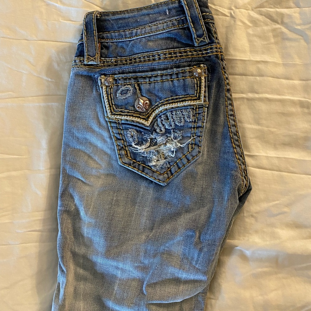 Rock revival straight leg jeans size 25